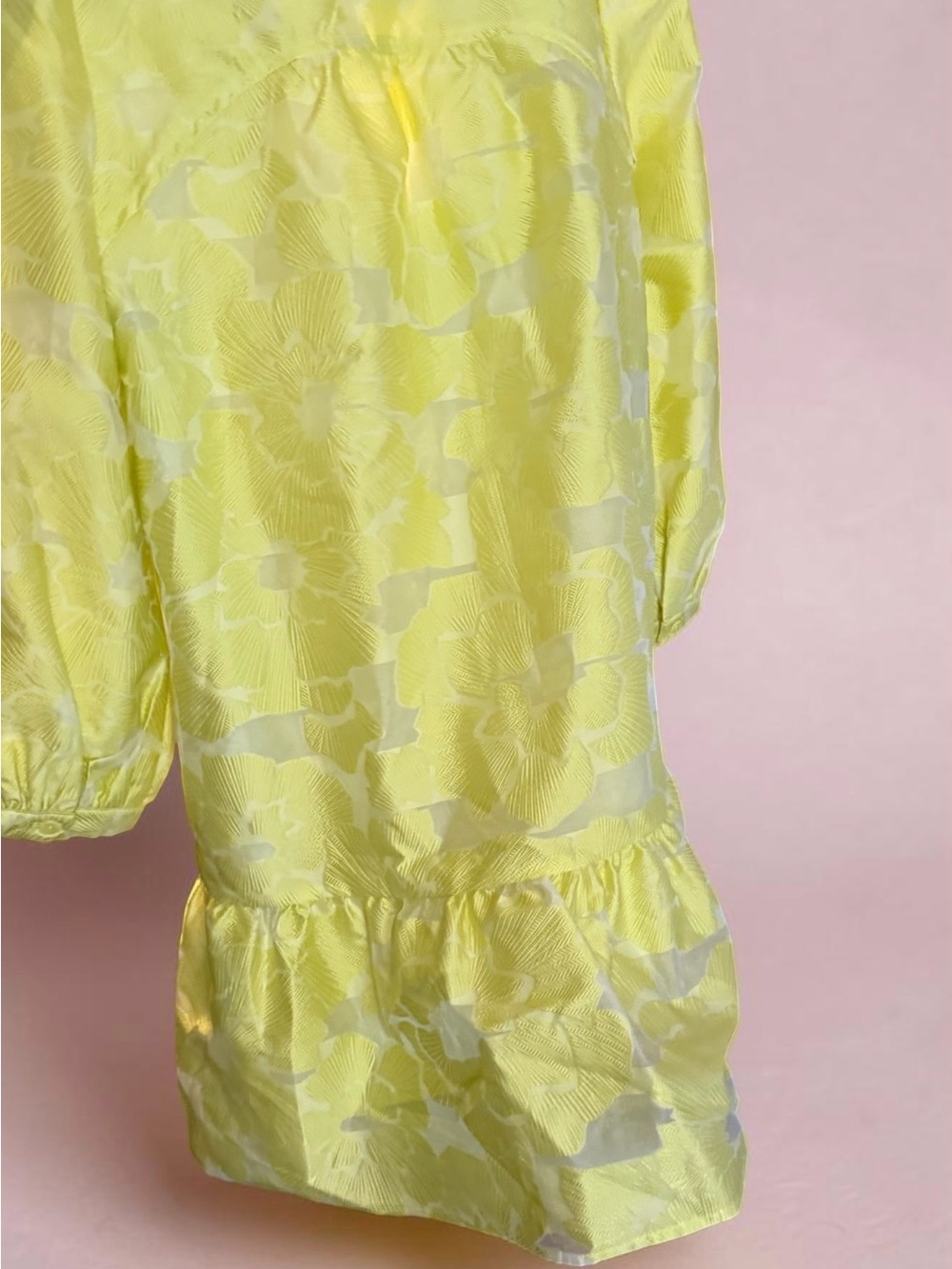 Tuckernuck Yellow Asymmetrical Ruffle Dress - Picture 2 of 6